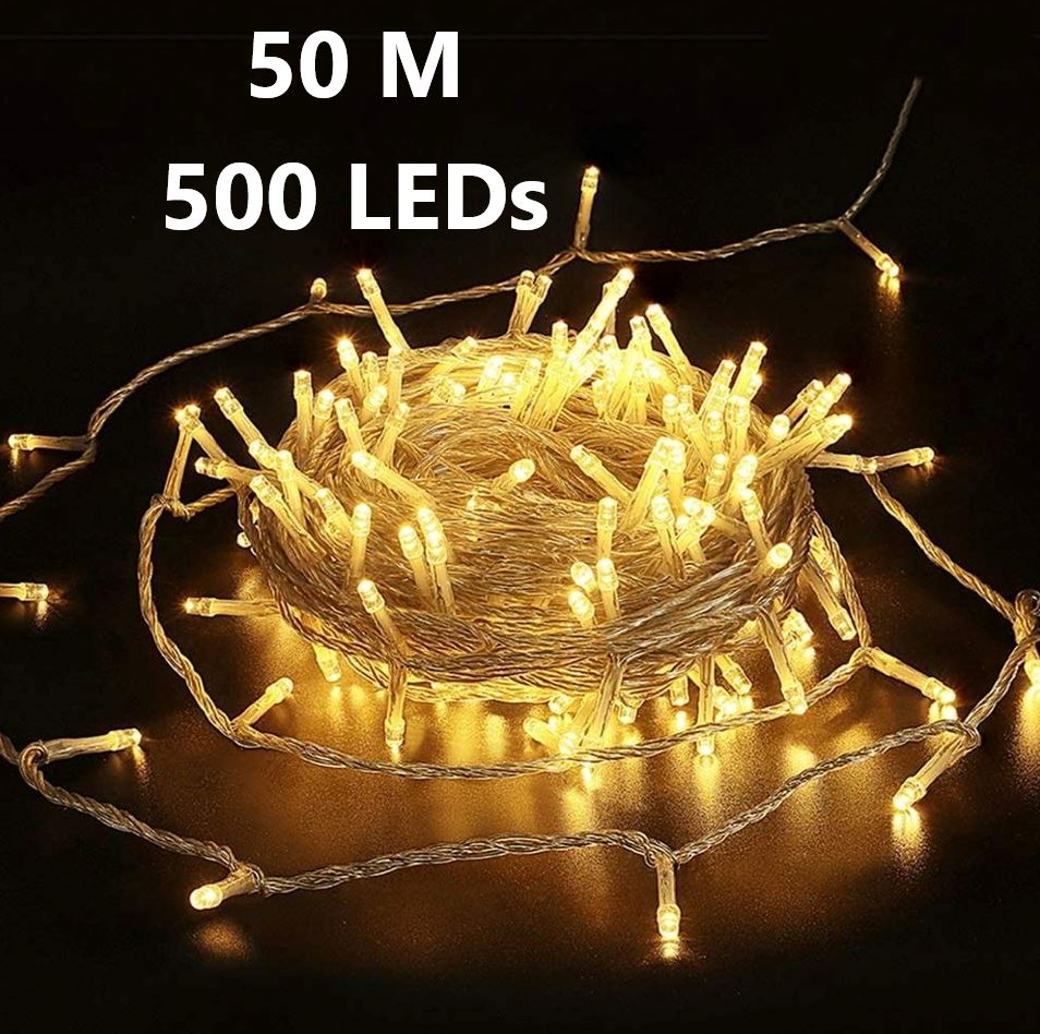 Fairy Lights | LED Copper Wire Outdoor String Lights w/ 8 Modes | IP44 | 2-Pin EU Plug | Warm White